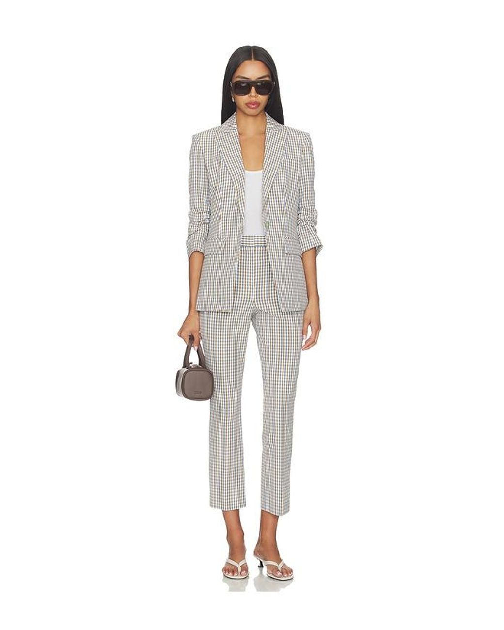 Veronica Beard White Arte Pant