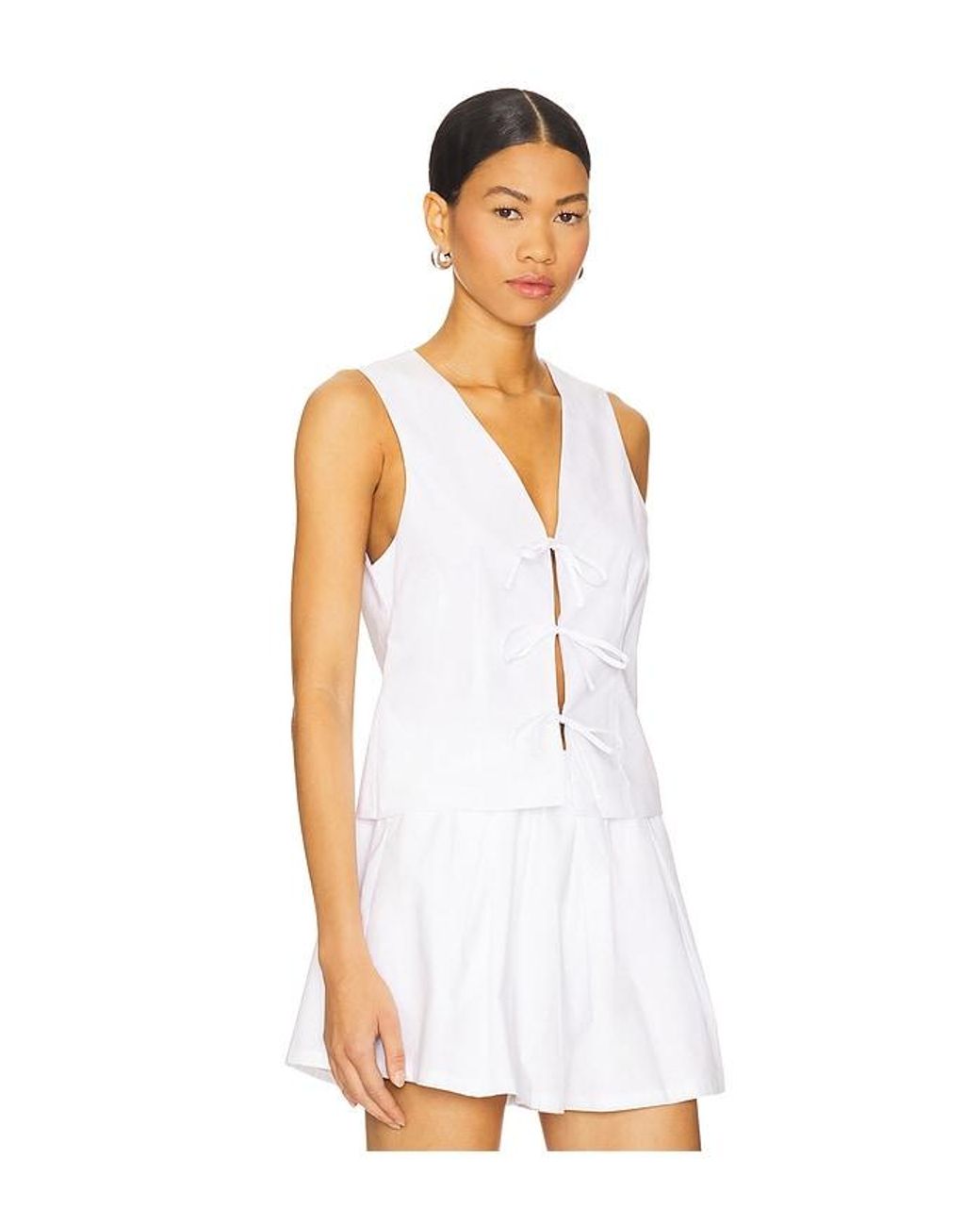Steve Madden White Aliza Top