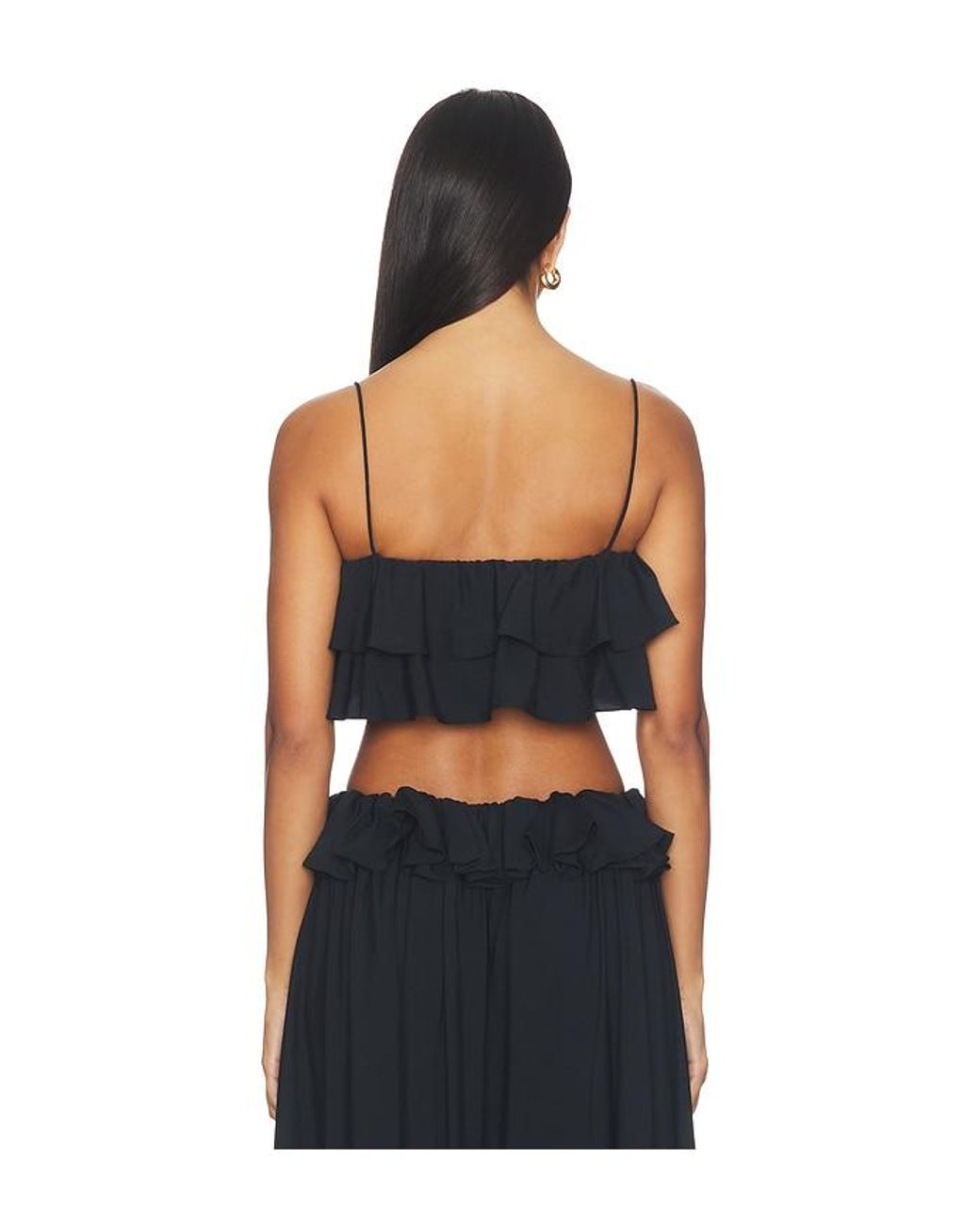 Lovers + Friends Black Hollis Crop Top