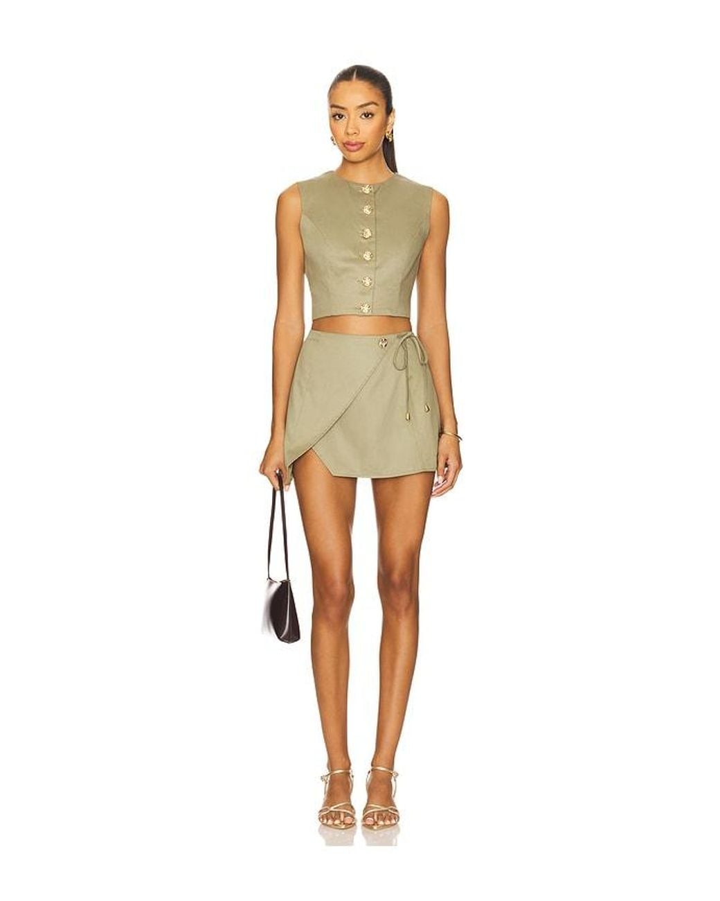 SNDY'S Green X Revolve Emilie Ultra Mini Skirt