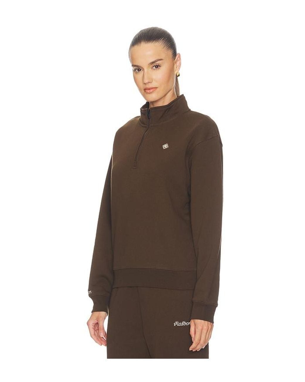 Malbon Brown Delilah Diamond Sweatshirt