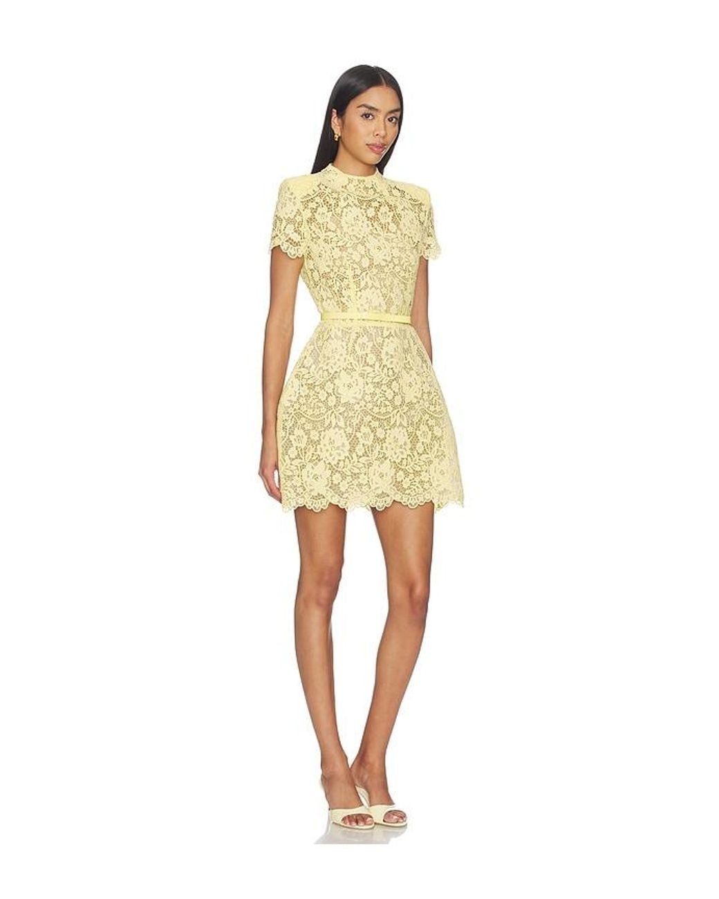 Nadine Merabi Yellow Milly Dress
