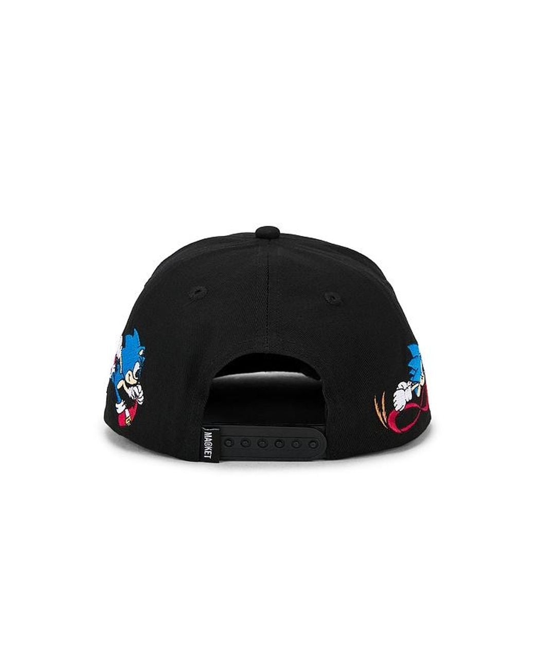 Market Black X Sonic Run 5 Panel Hat for men