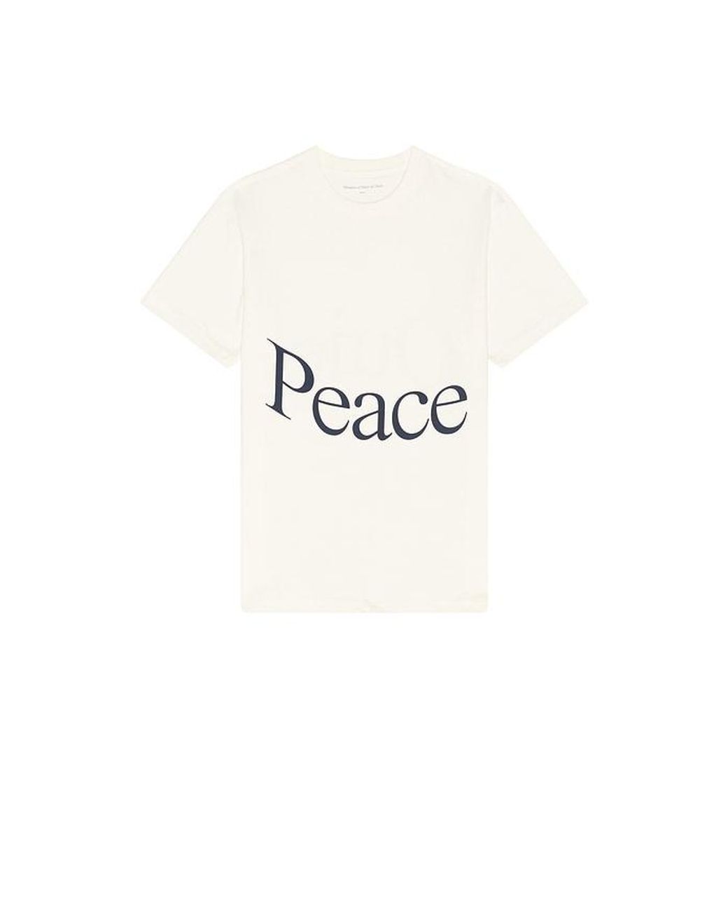 Museum of Peace & Quiet White Jumbo Wordmark T-Shirt for men