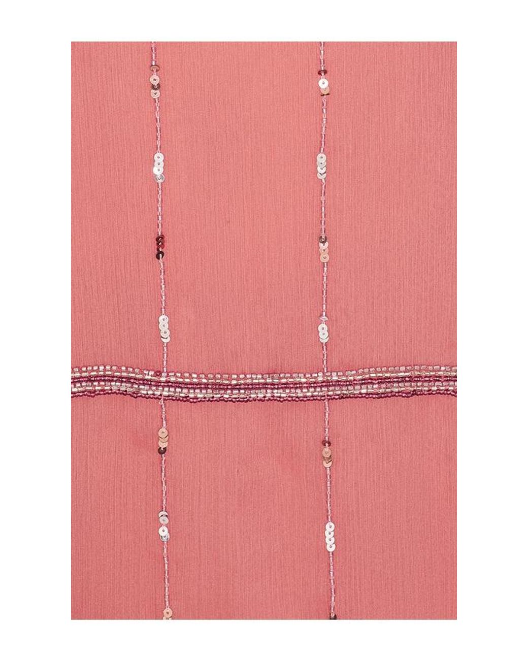 LOBA Red Addison Beaded Mini Dress