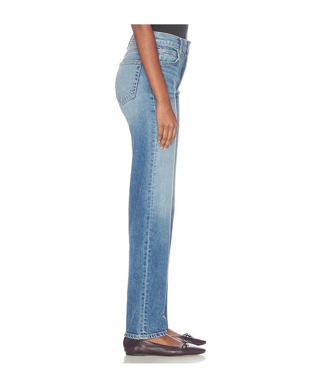 SLVRLAKE Denim Blue Kendra County Line Straight Jean