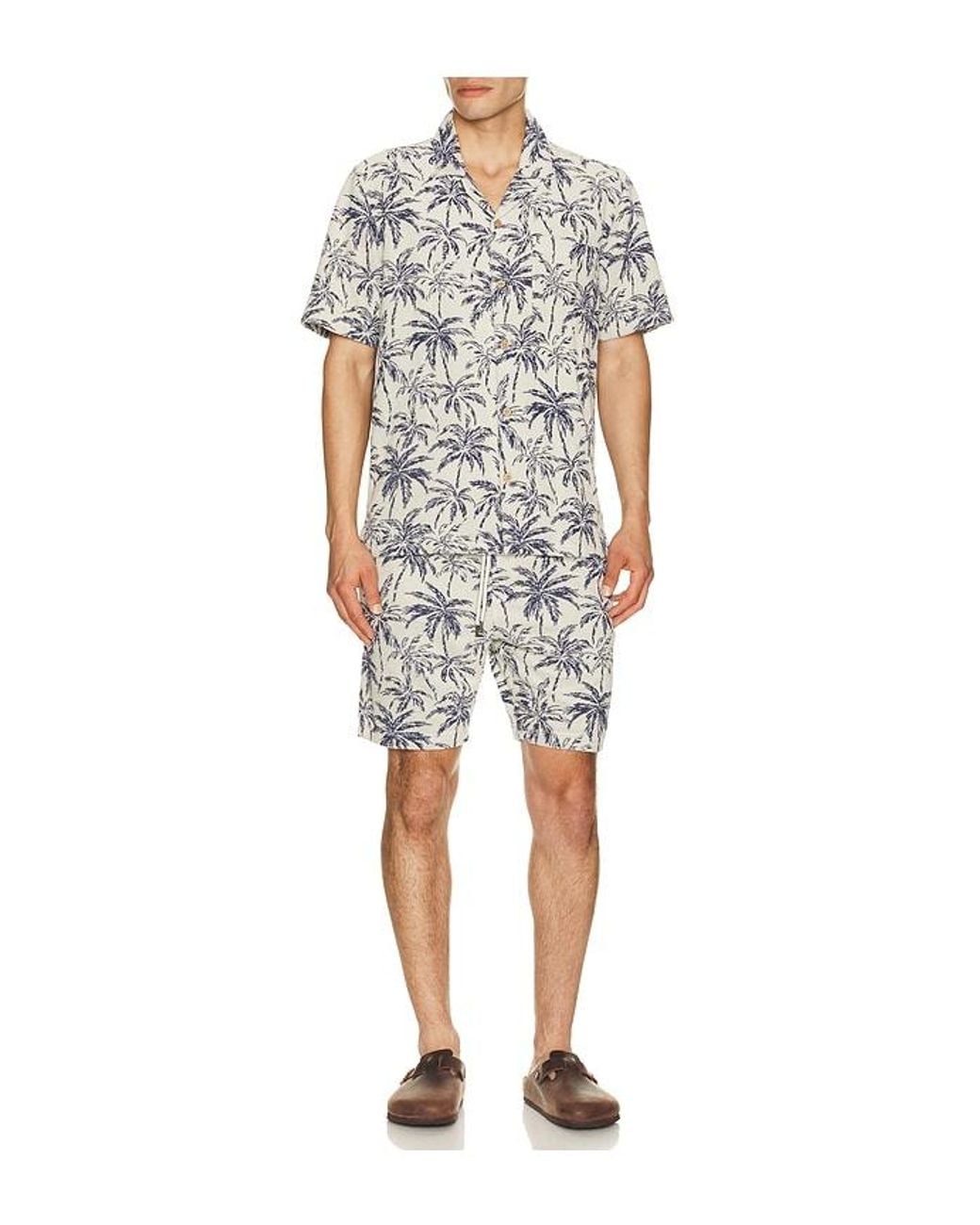 Faherty Brand Multicolor Cabana Towel Terry Sweatshort for men
