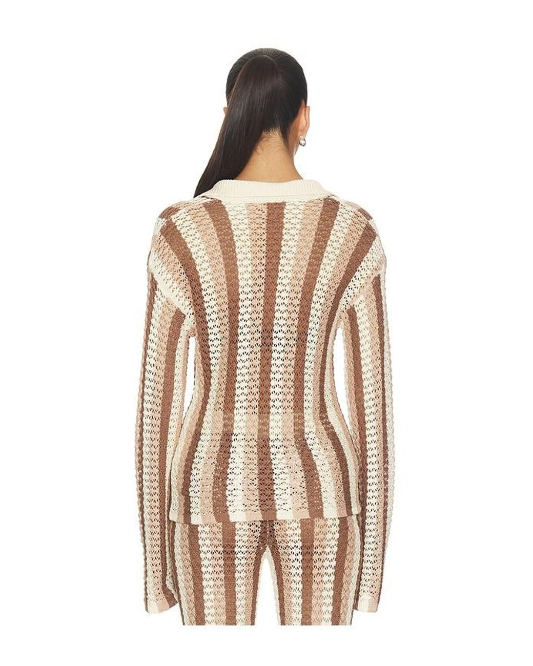 superdown Natural Francie Crochet Cardigan