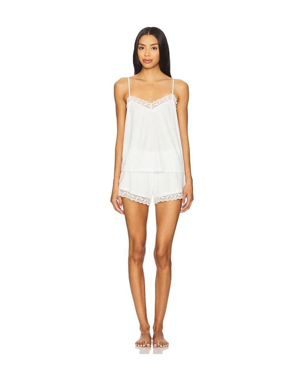 Flora Nikrooz White Maribel Short Set