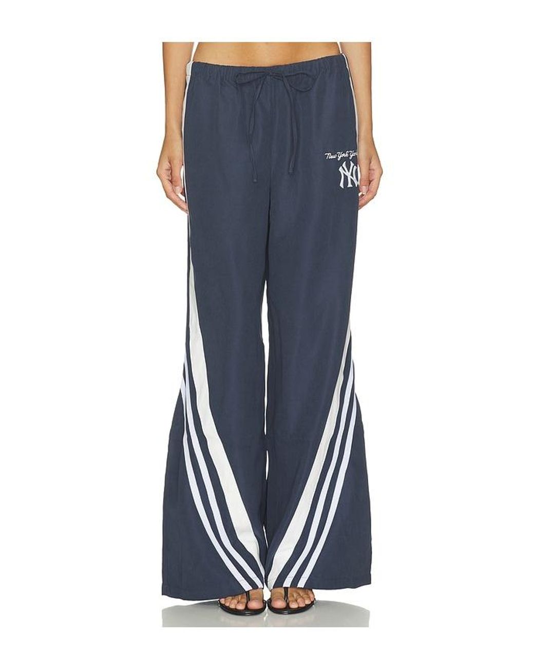 OFF SEASON Blue Lightweight Wide Leg Pant