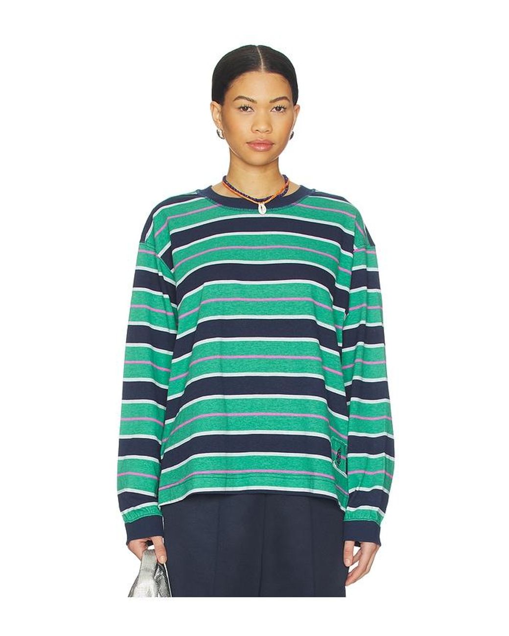 Free People Blue X Fp Movement Printed Hustle Layer