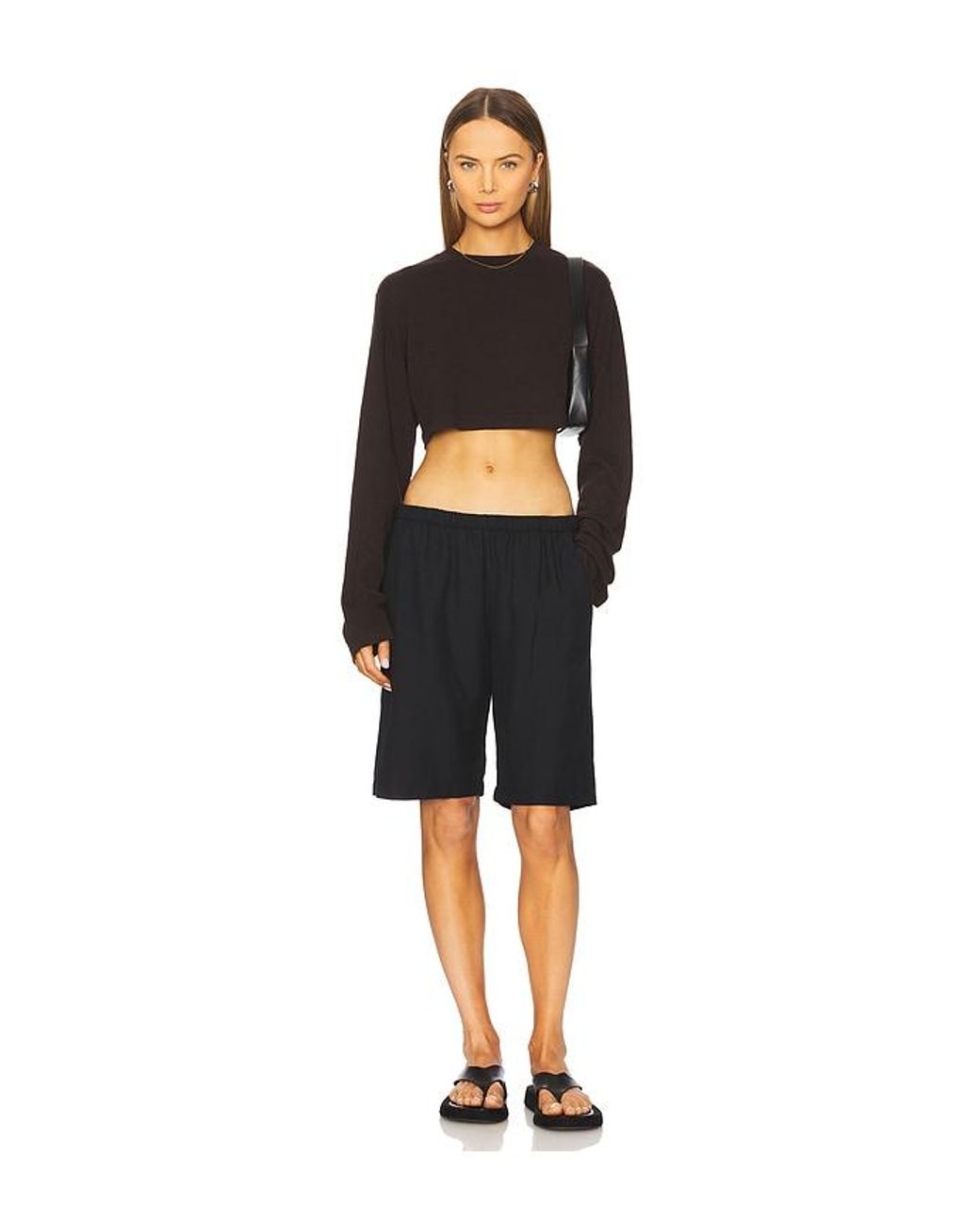 Cotton Citizen Black The Tokyo Crop Shirt