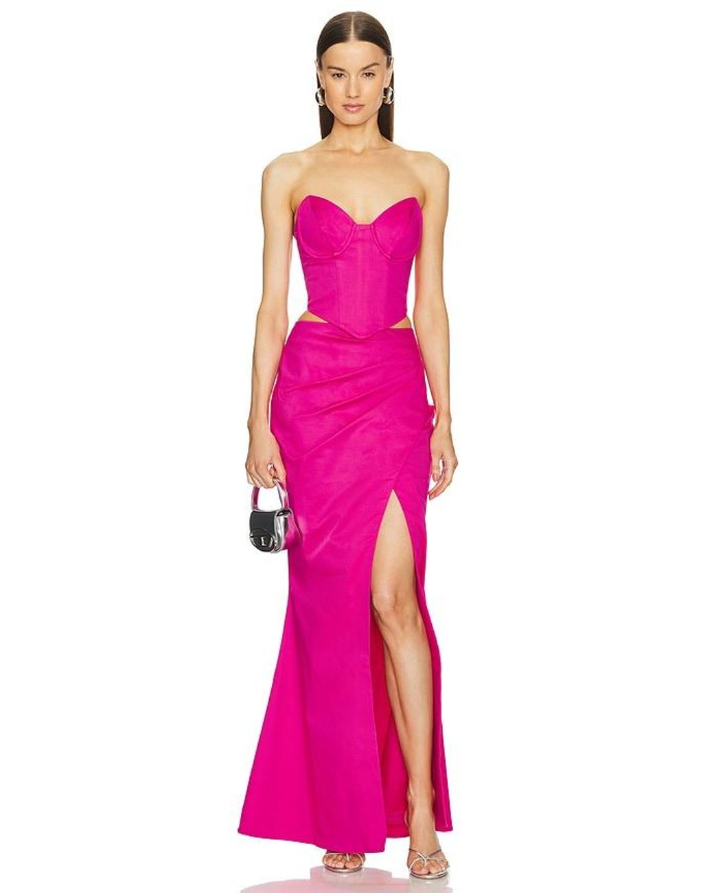 Michael Costello Pink X Revolve Zosia Maxi Skirt