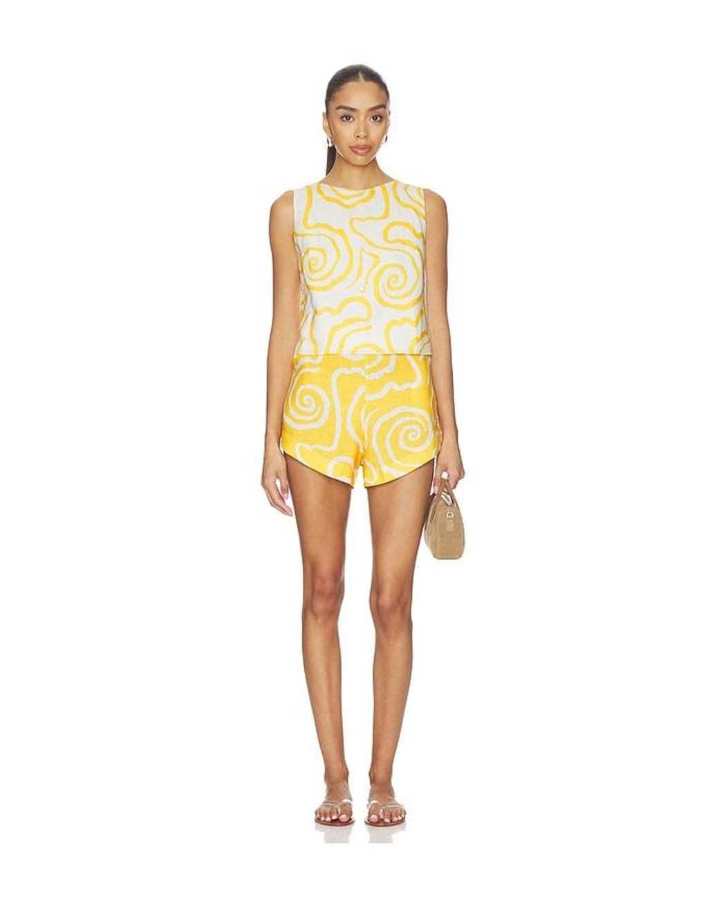 Cala De La Cruz Yellow Avelino Top
