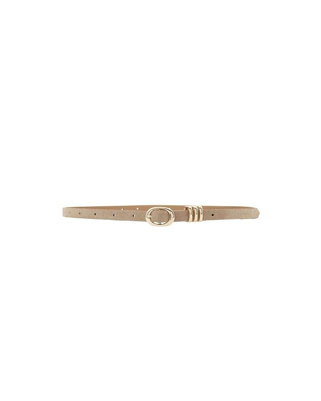 Ettika White Classic Skinny Belt Belt