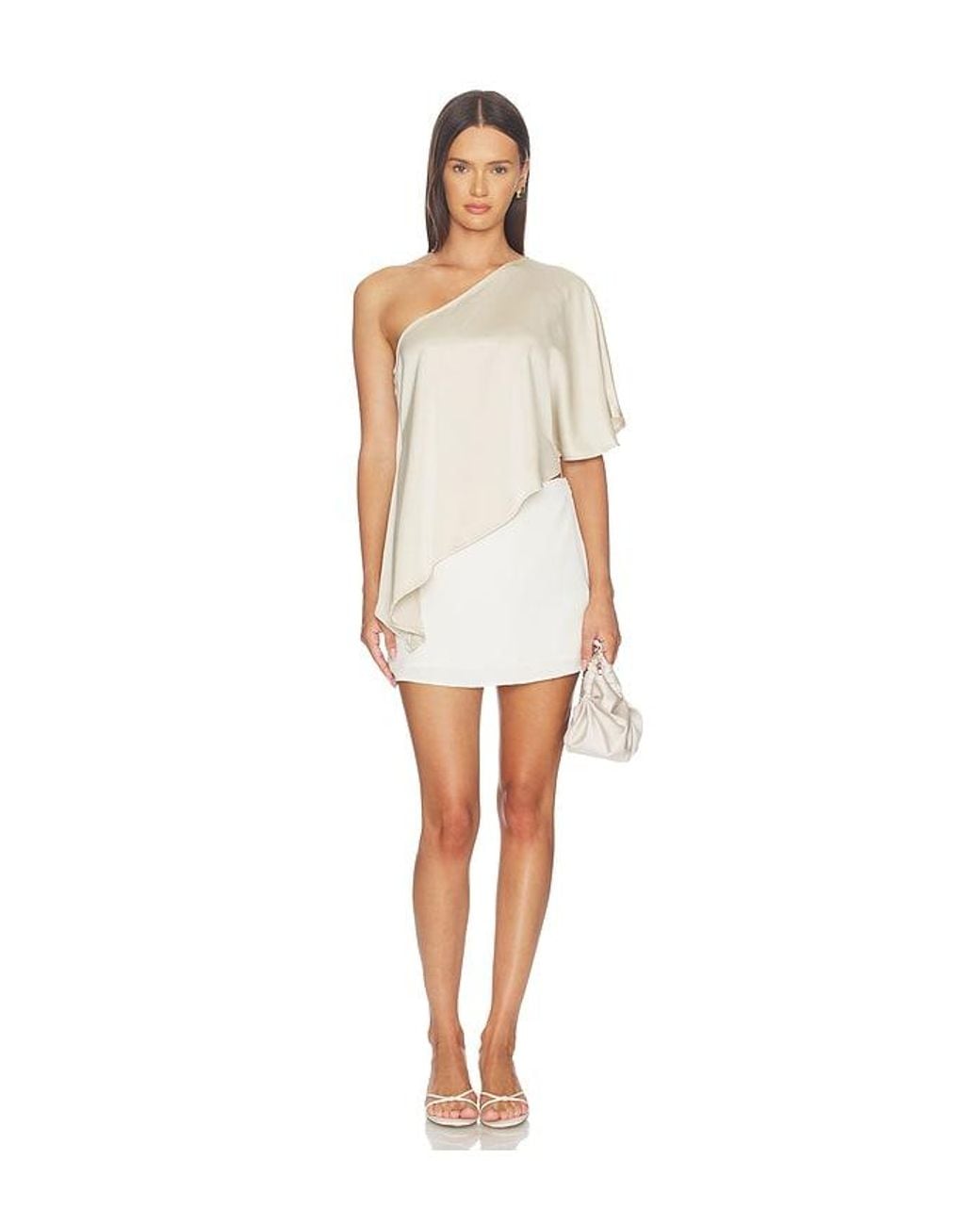 SNDY'S White Aleno Mini Skirt