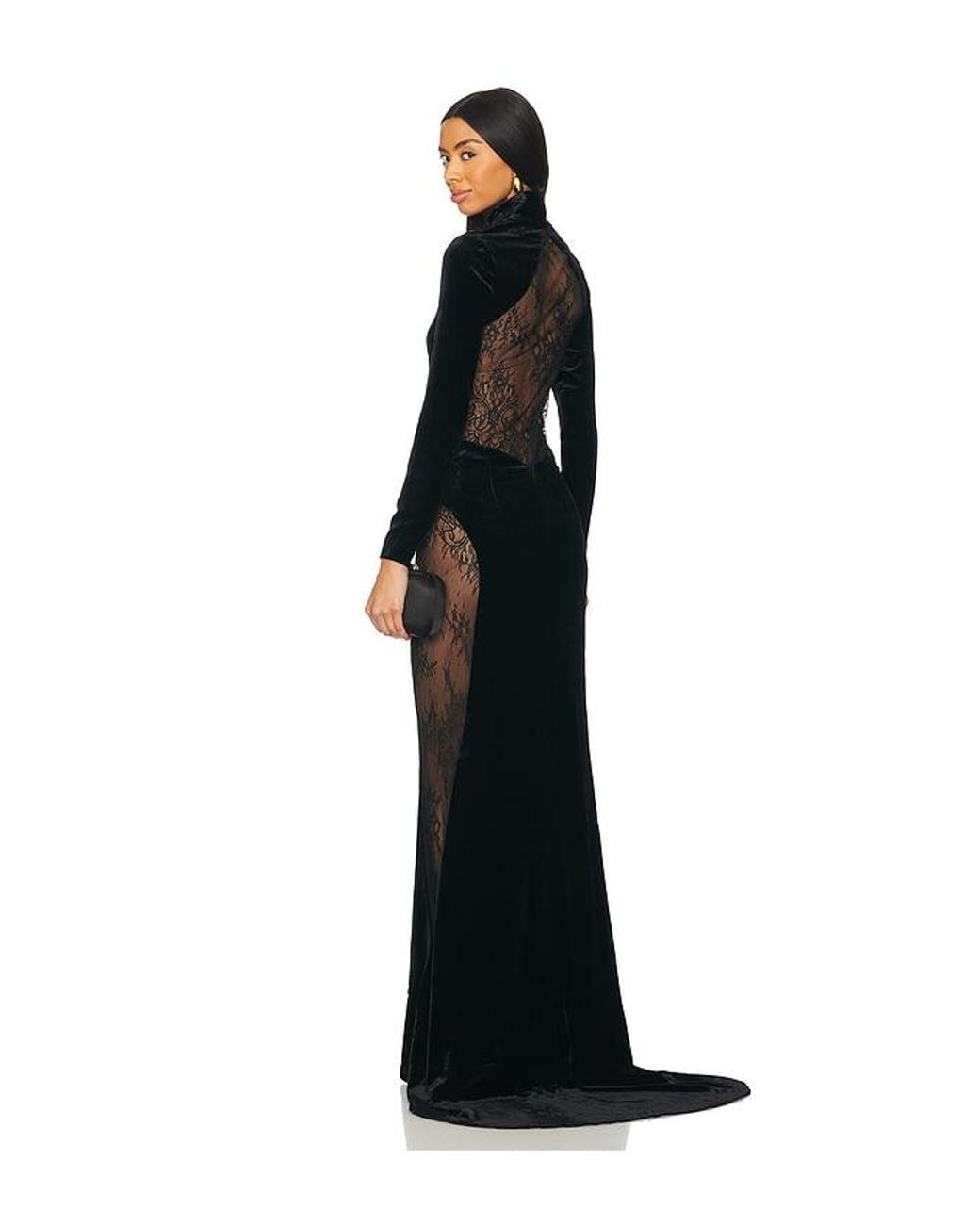 retroféte Black Amor Velvet Dress