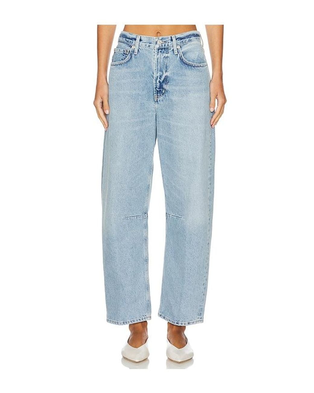 Citizens of Humanity Blue Miro Relaxed Wide Leg Jeans