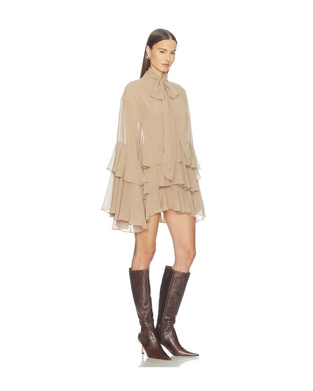 Camila Coelho Natural Taja Mini Dress