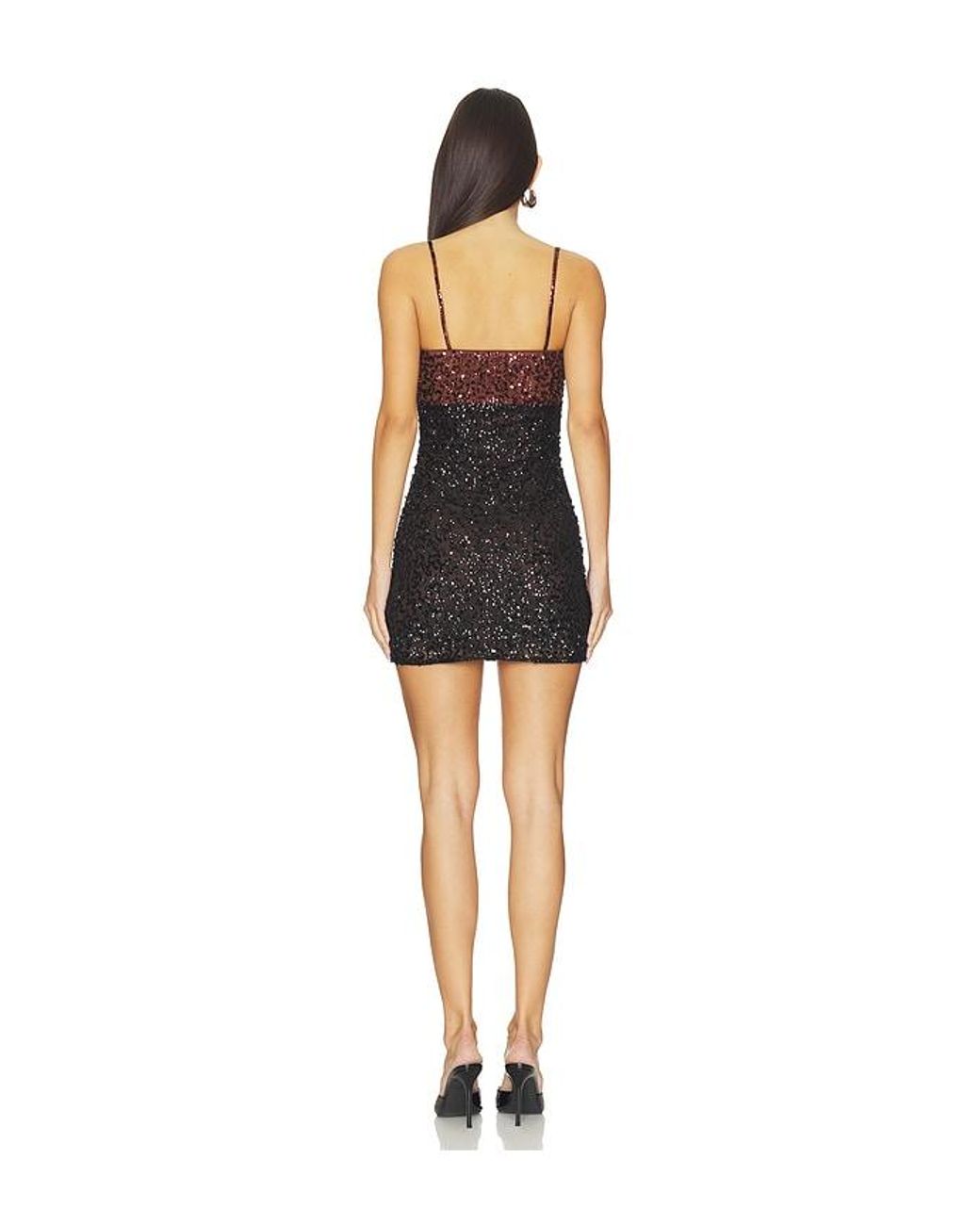 Lovers + Friends Black Rossa Sequin Mini Dress