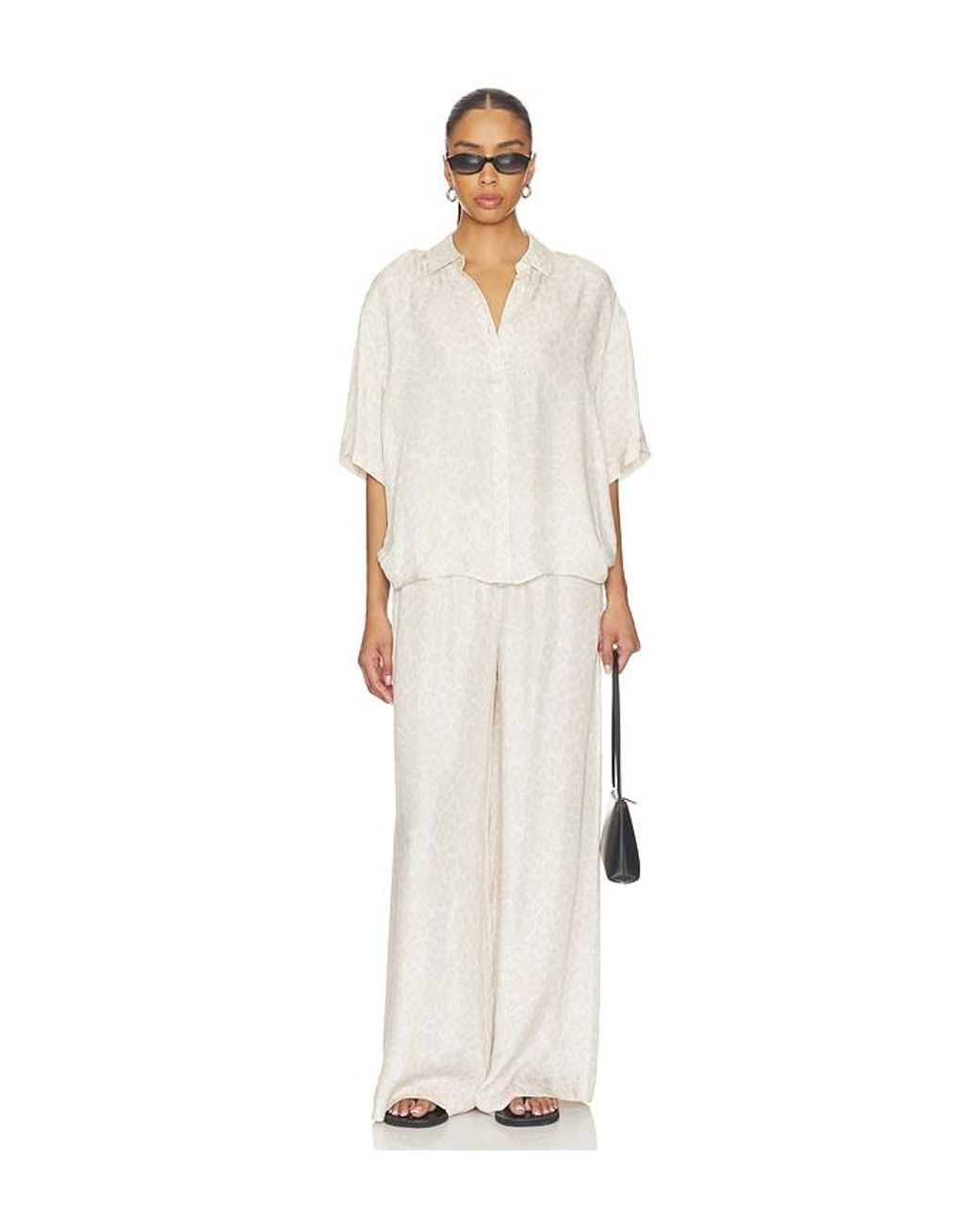 Anine Bing White Roslyn Pant