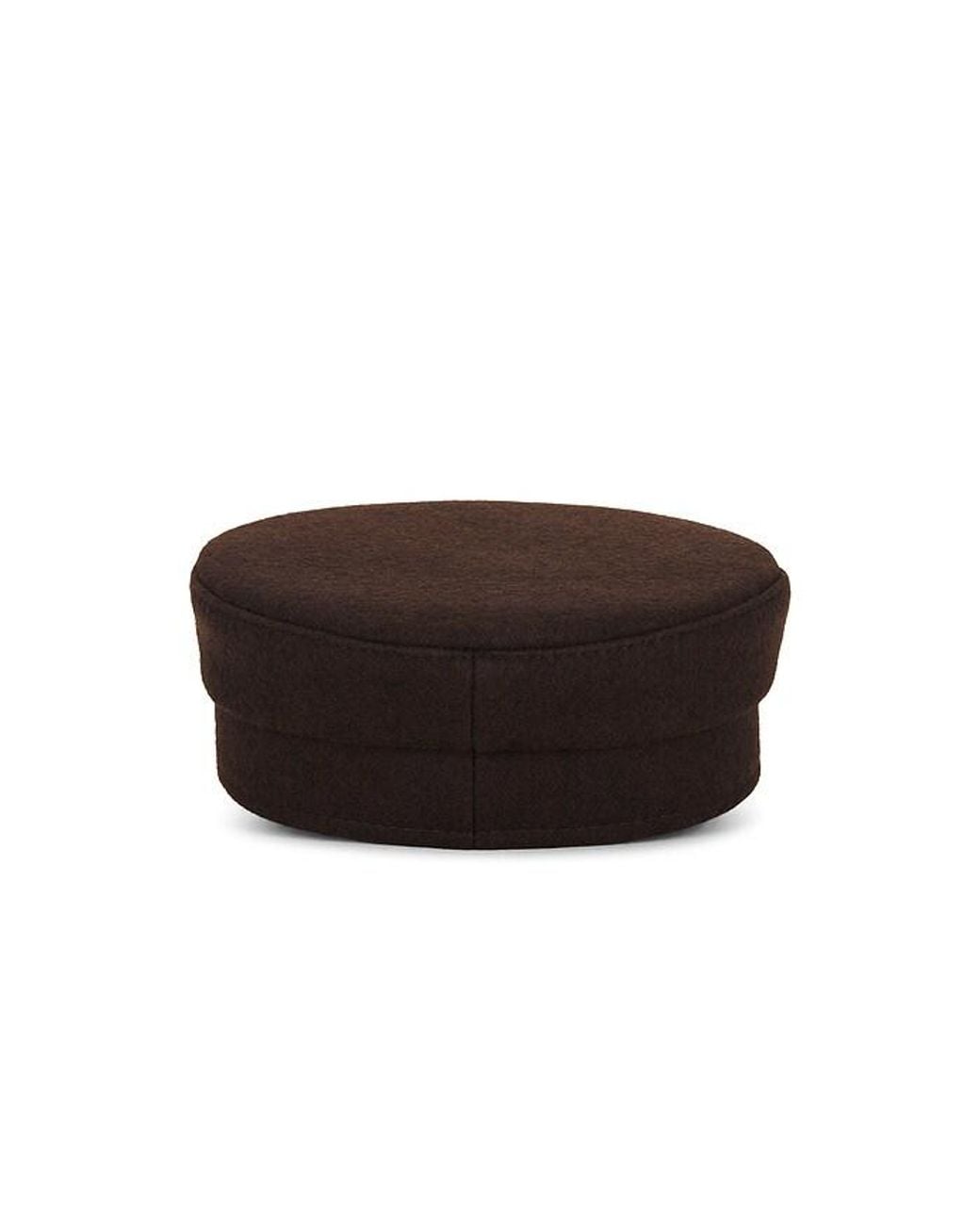 Ruslan Baginskiy Black Wool Blend Baker Boy Cap