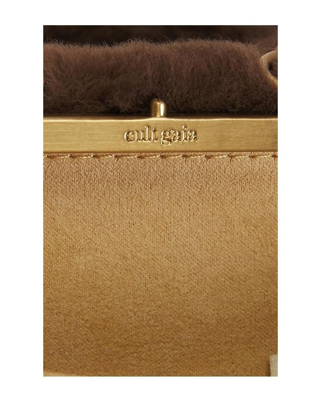 Cult Gaia Brown Adeline Nano Top Handle