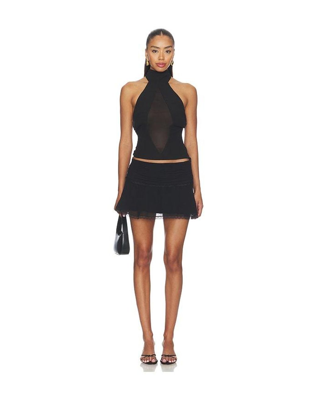 GUIZIO Black Koemi Top