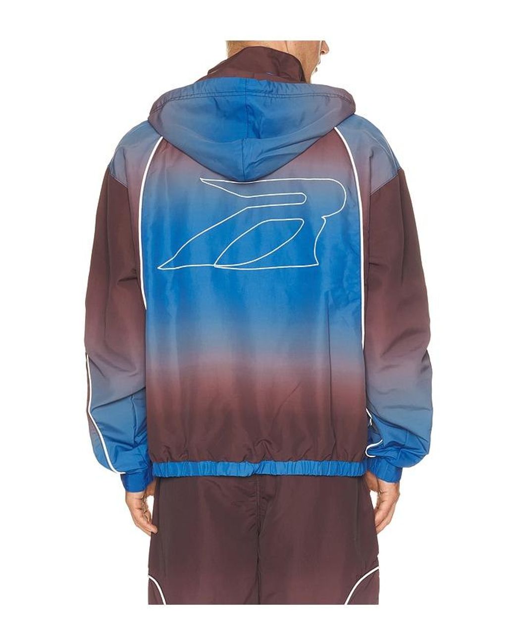 Ryoko Rain Blue Gradient Track Jacket for men