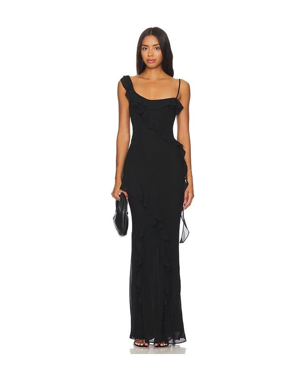 MAJORELLE Teagan Gown in Black Lyst