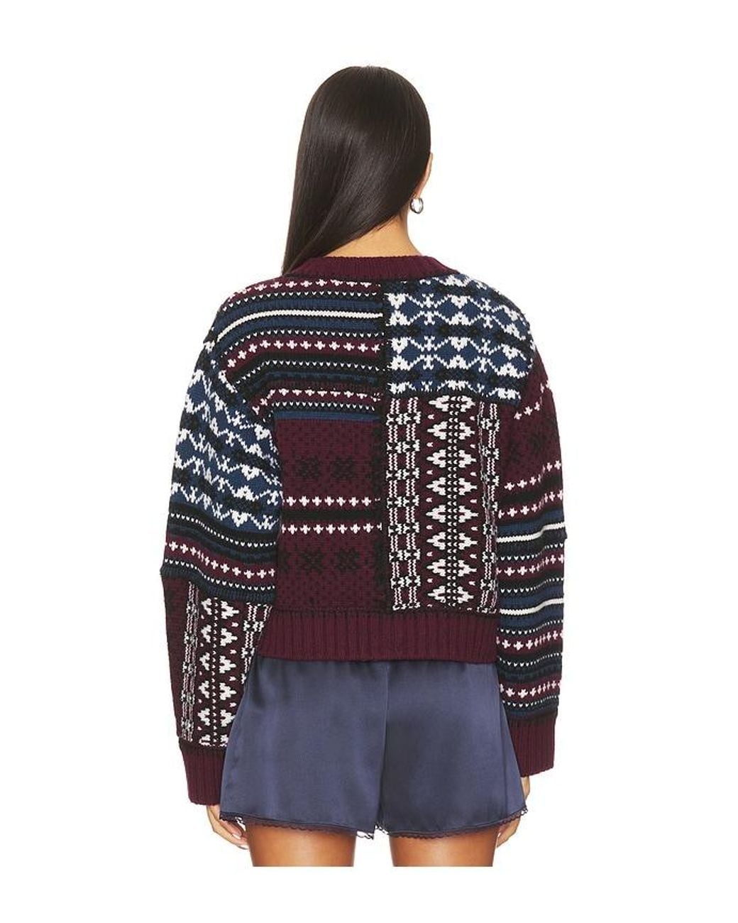 Sea Blue Linea Fair Isle Cardigan