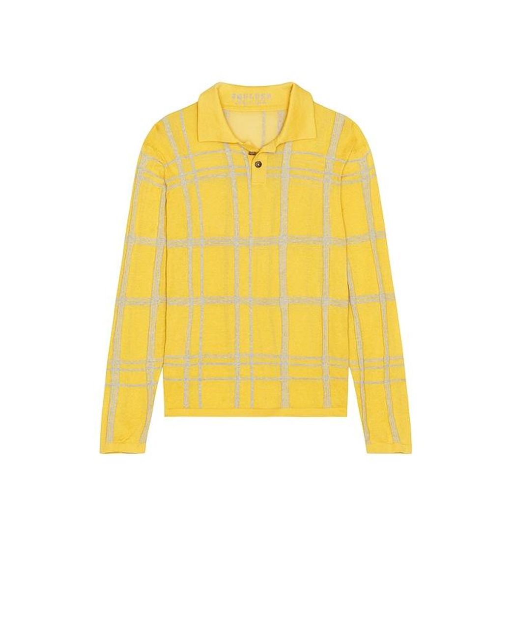 Isa Boulder Yellow Meshline Polo Shirt for men