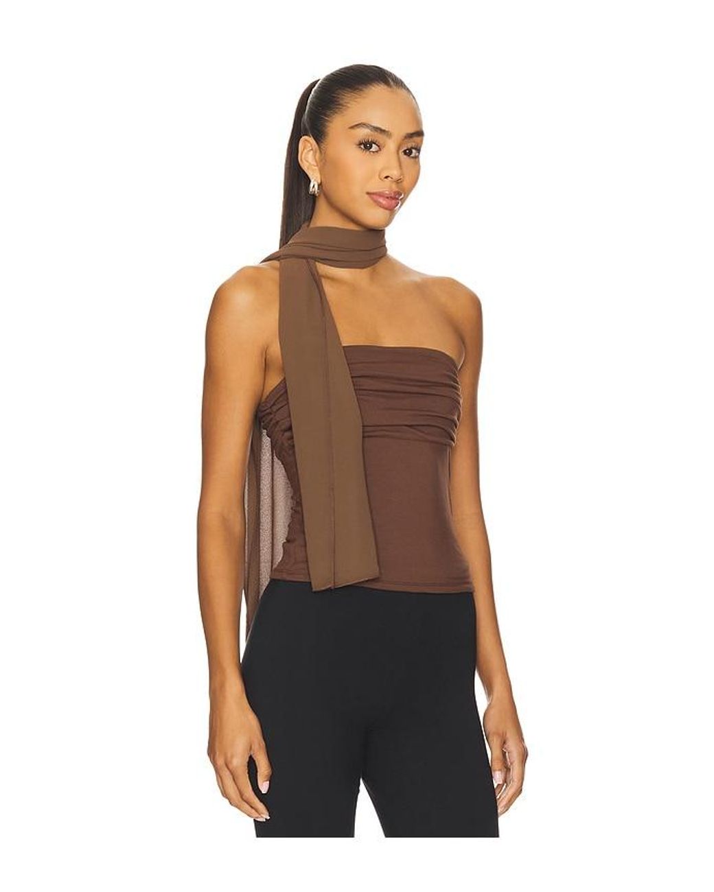 ALL THE WAYS Black Nataline Top