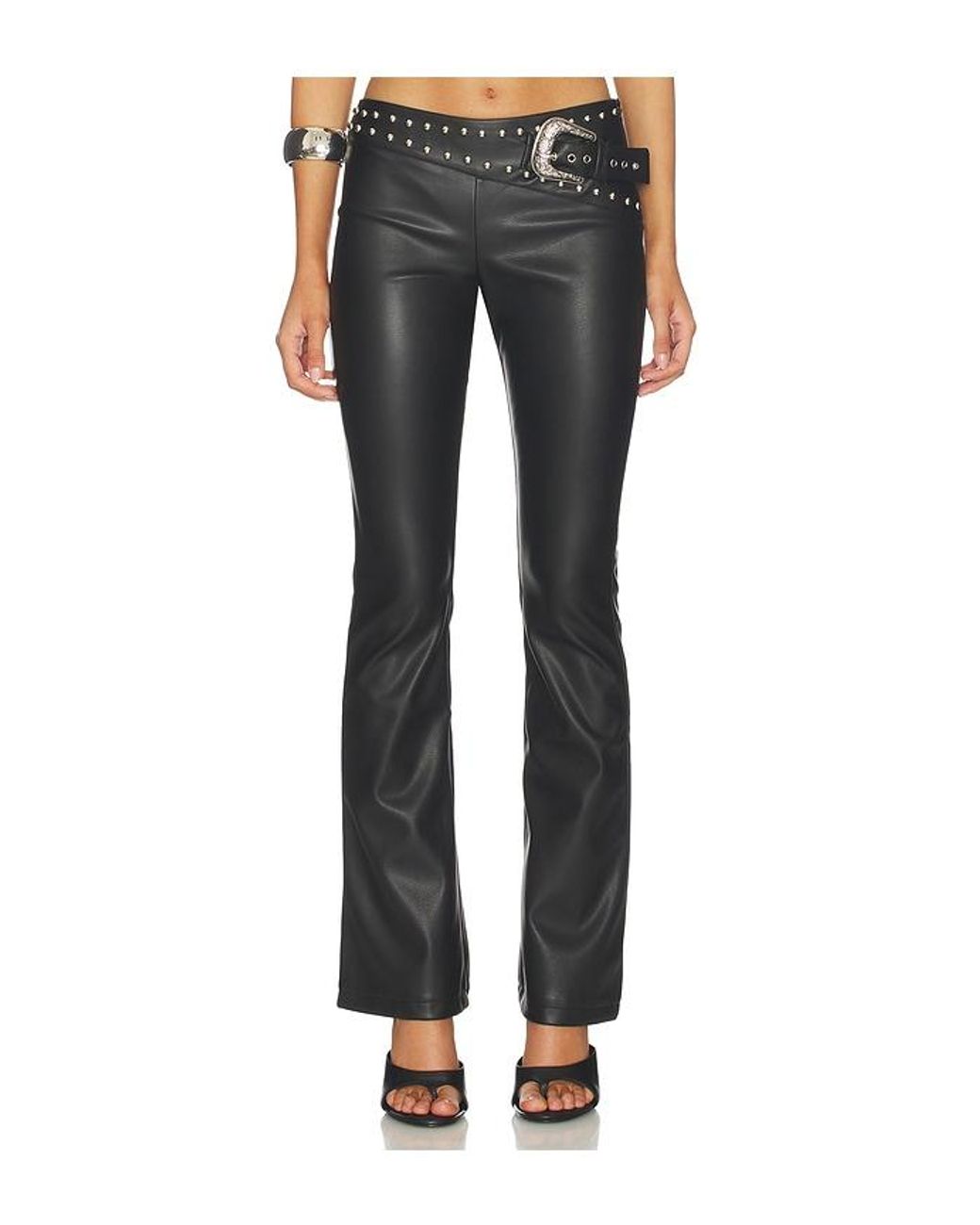 superdown Blue Melisa Faux Leather Pant