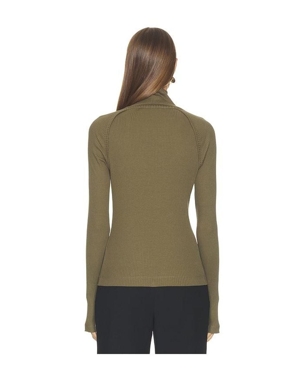 Helmut Lang Green Shrug Layer Top