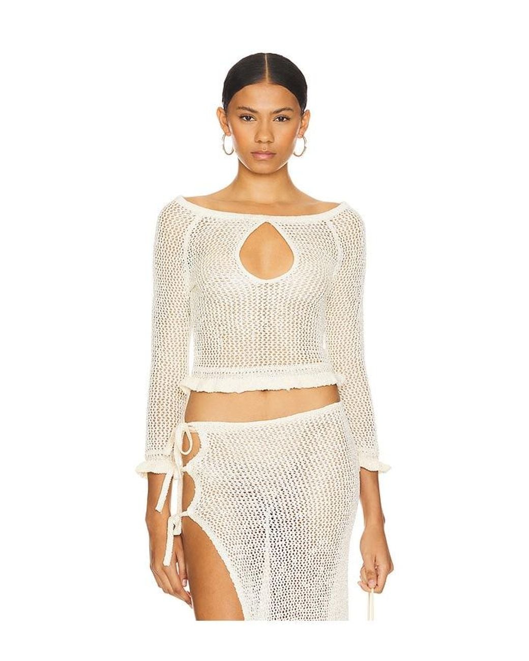 LOBA Natural Alexius Sequin Top