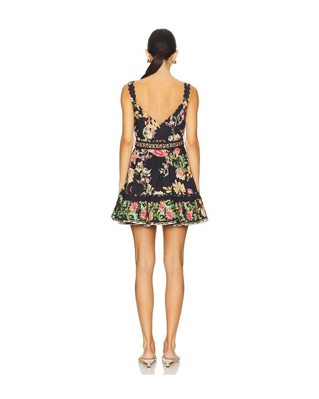 Hemant & Nandita Multicolor X Revolve Short Dress With Hand Crafted Button With And Belt