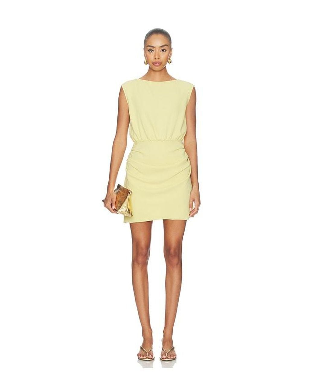 Amanda Uprichard Natural Nora Dress