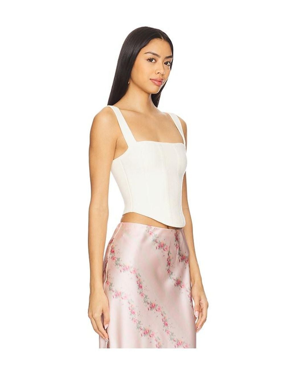 MAJORELLE White Esme Top