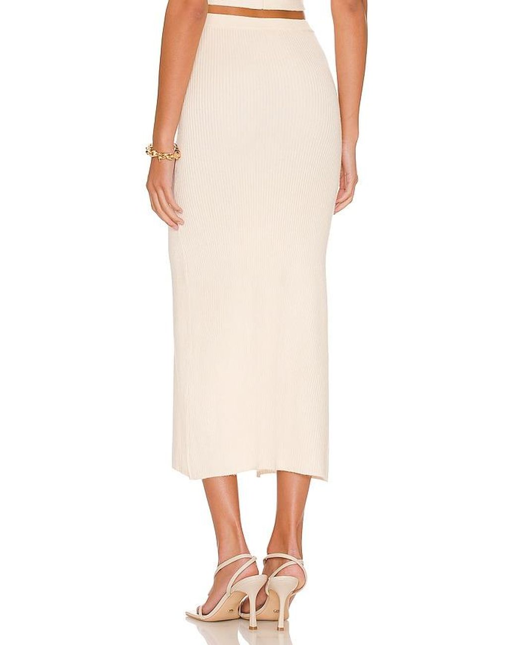 Camila Coelho White Macadamia Skirt