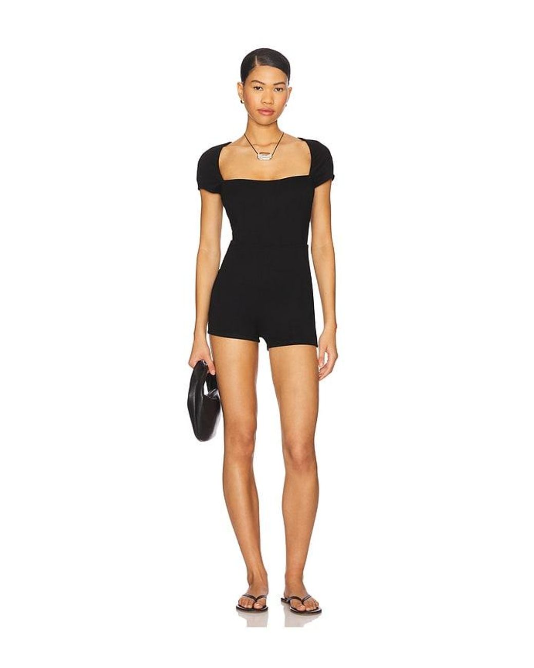 Ameiliah Romper En Color Negro Talla (También En Xl, Xs) superdown de color Black