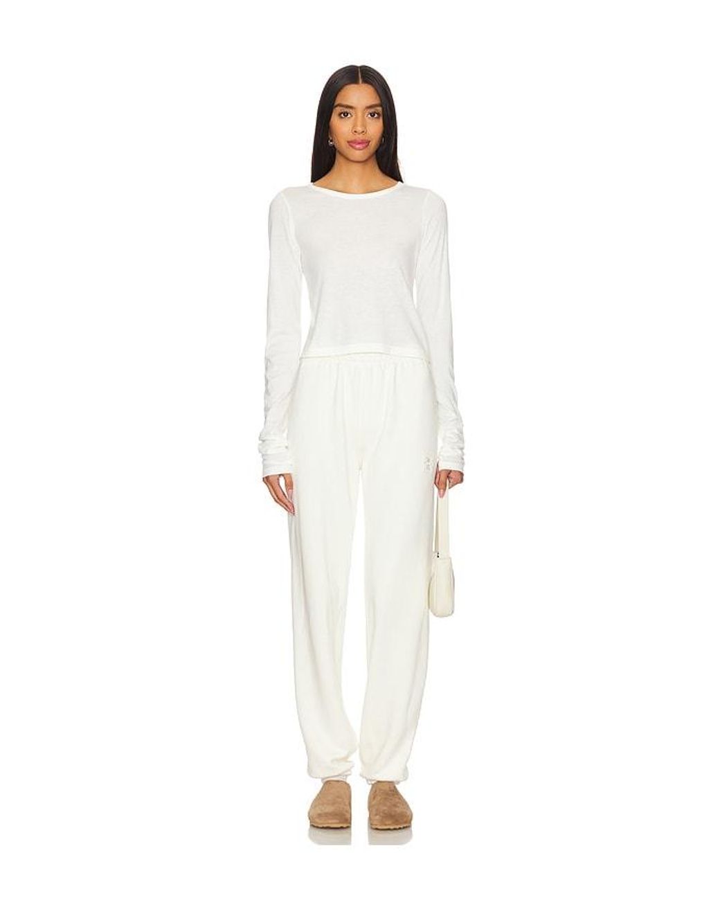 ÉTERNE White Long Sleeve Baby Tee