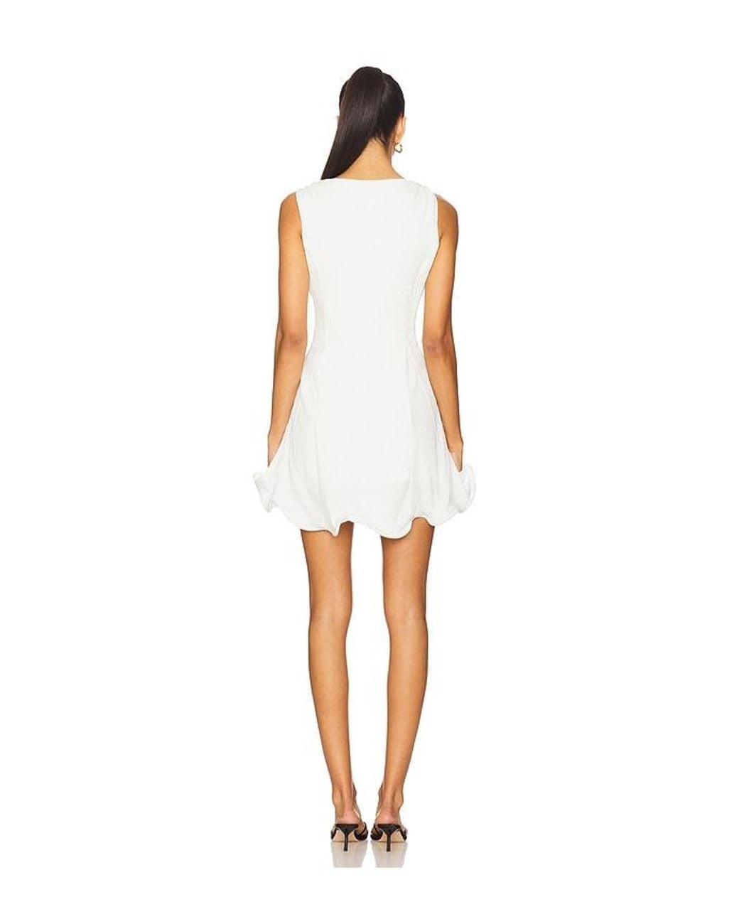 Line & Dot White Celesta Mini Dress