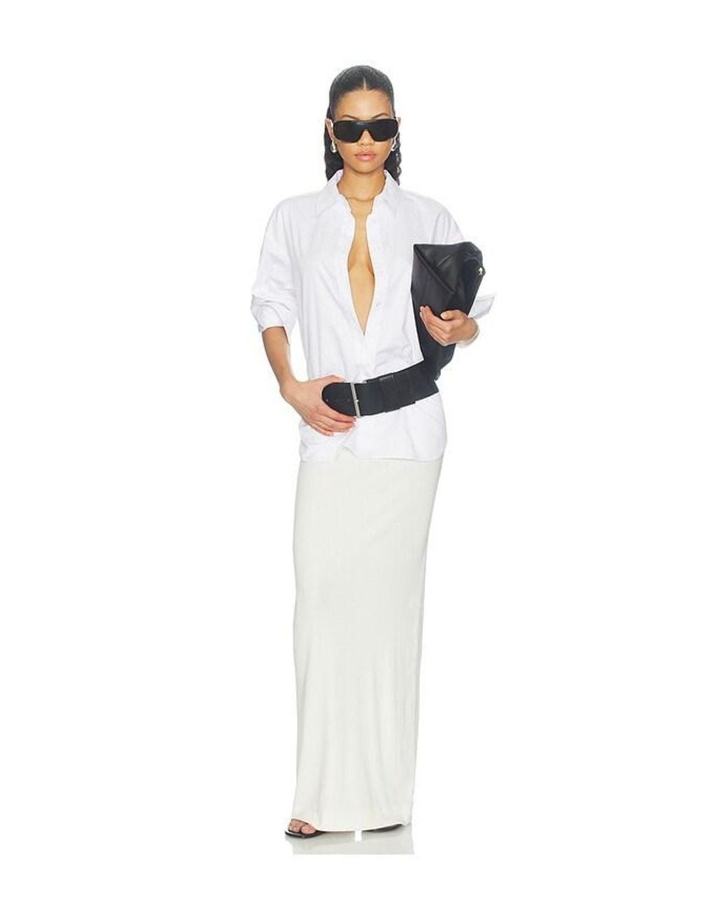 WAO White Maxi Skirt