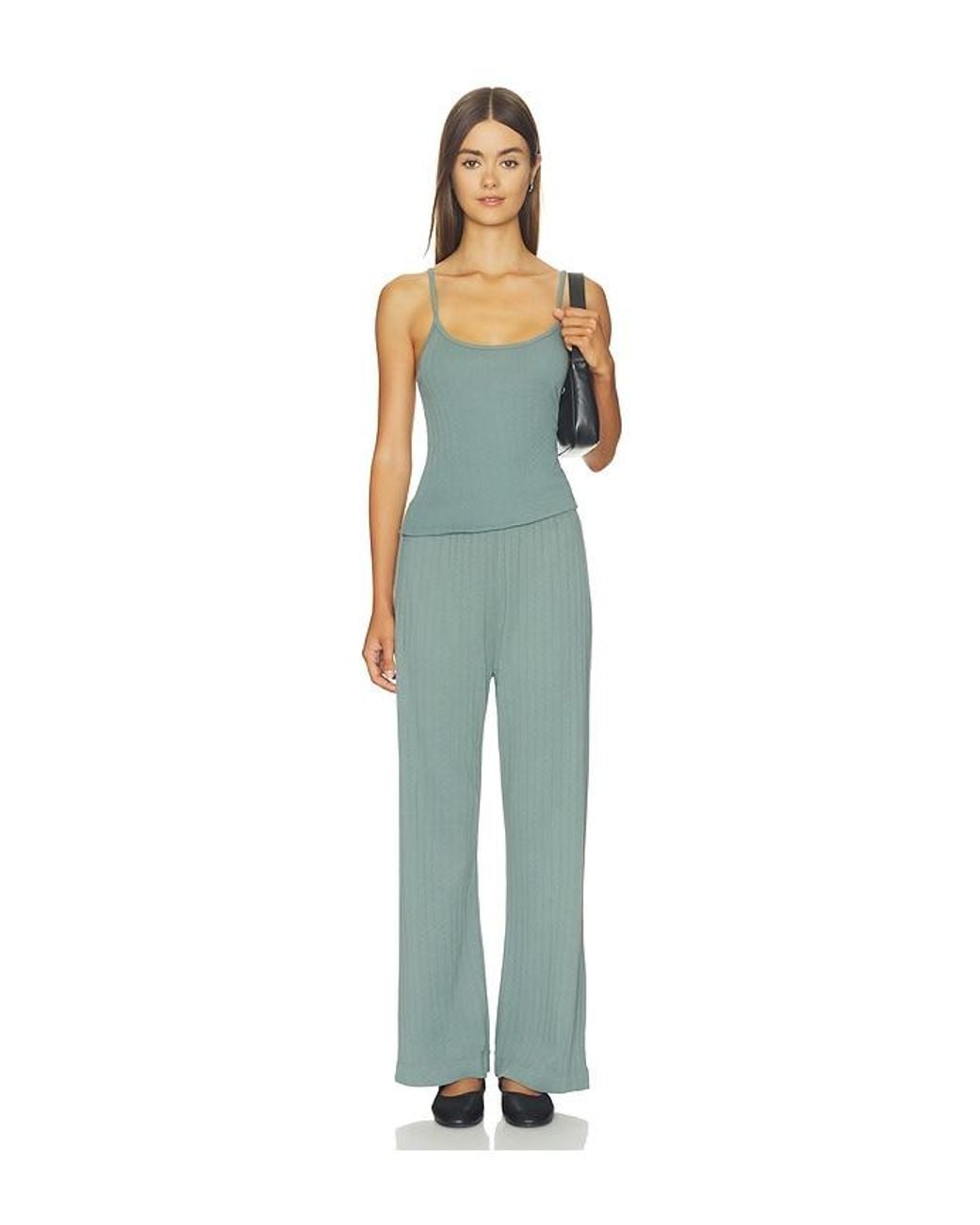 DONNI. Blue The Pointelle Cami Tank
