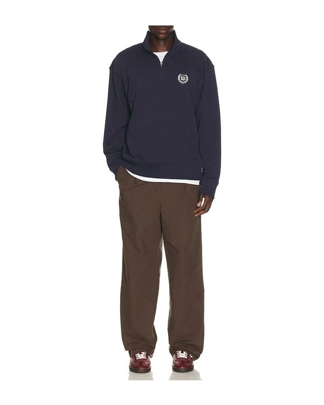 Wilson Blue Playstate Half Zip Sweatshirt for men