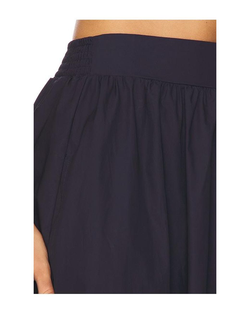 Susana Monaco Blue Poplin Midi Skirt