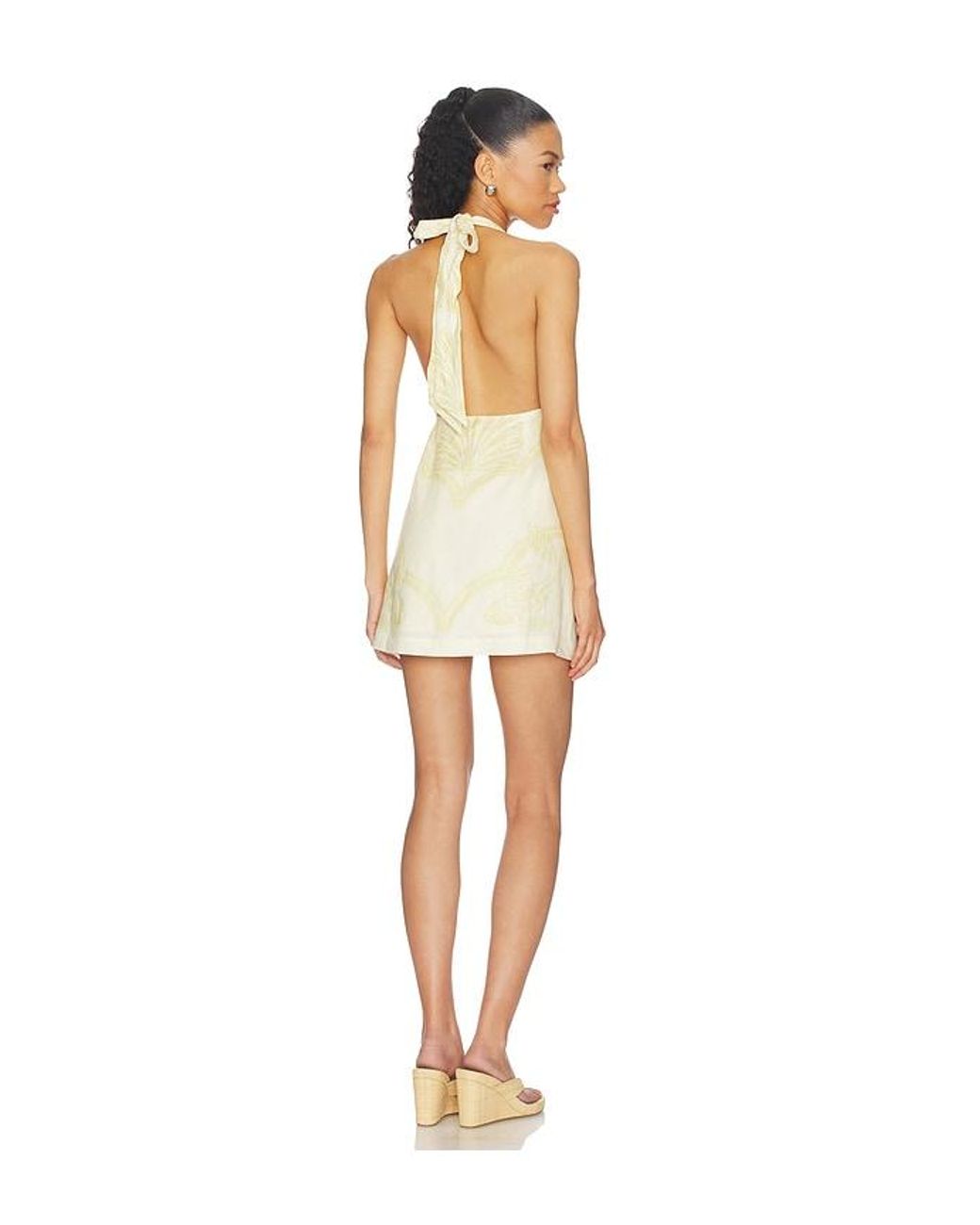 Shani Shemer White Rae Mini Dress