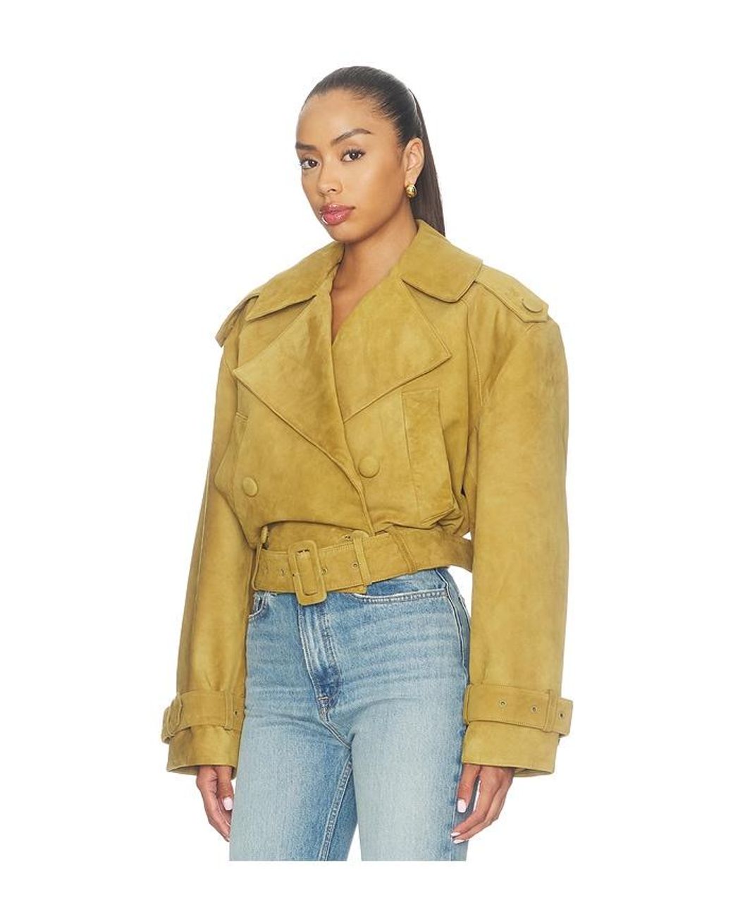 retroféte Blue Rubee Suede Coat