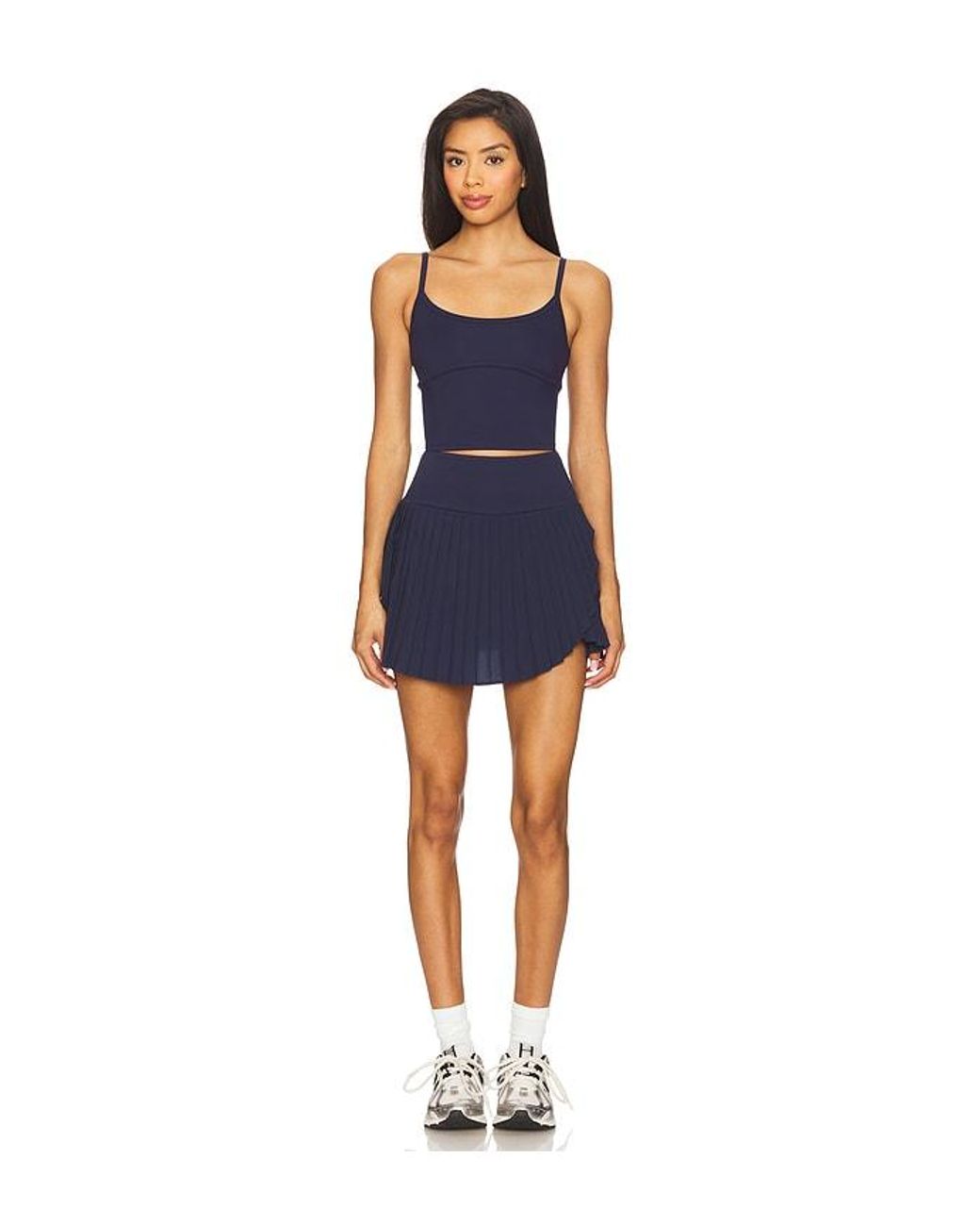 WellBeing + BeingWell Blue Movewell Harlow Pleated Skirt